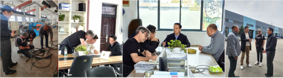 Latest company case about French Client Visits Guoning Factory to Explore Solar, Power & Battery Cable Solutions